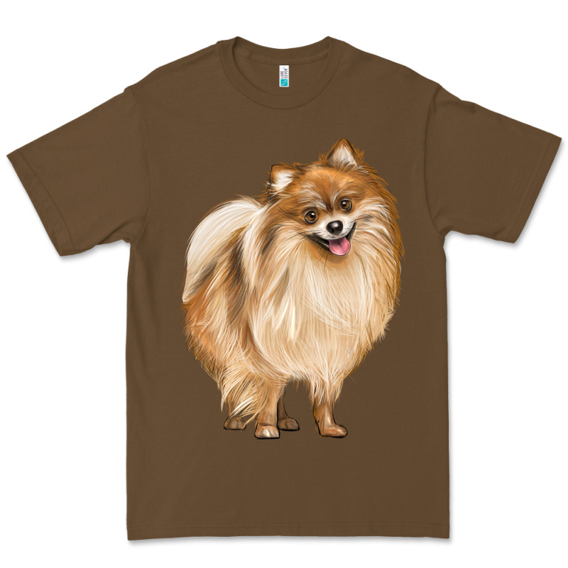 Pomeranian Dog Illustrations Premium Tee by LillyAllenDesigns | Teevron