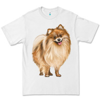 White Pomeranian Dog Illustrations Premium Tee - LillyAllenDesigns