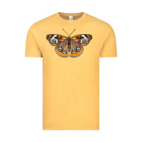 Vintage Mustard Common Buckeye Butterfly Vintage Tee - LillyAllenDesigns