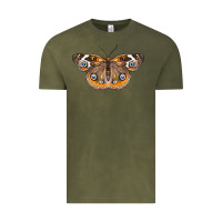 Vintage Olive Common Buckeye Butterfly Vintage Tee - LillyAllenDesigns