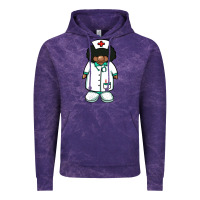 Cloud Purple african nurse gnome afro hair Vintage Hoodie - BarkalooDesign