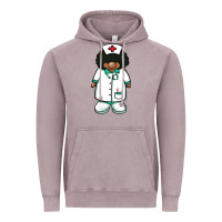 Vintage Zinc african nurse gnome afro hair Vintage Hoodie - BarkalooDesign