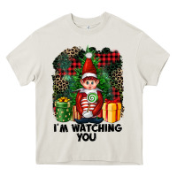 Cream I'm Watching You Elf Heavy Core Tee - FaDigitalArtStudio