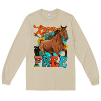 Mushroom roam free galloping Long Sleeve Tee - Artiststas