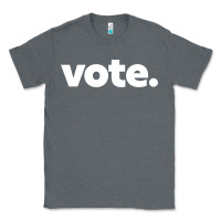 Charcoal Heather vote   election voting political long sleeve t shirt Classic Tee - linhVisuals