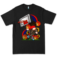 Black Basketball Gnome Premium Tee - CowhideDigitalArt