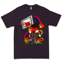 Plum Basketball Gnome Premium Tee - CowhideDigitalArt
