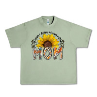 Oil Green mom sunflower Urban Heavy Tee - RacoonDesign