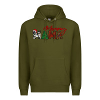 Army Green merry mama Premium Hoodie - BarkalooDesign