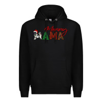 Black merry mama Premium Hoodie - BarkalooDesign