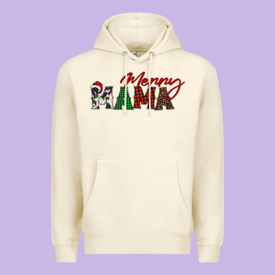 Merry Mama Premium Hoodie Designed By Barkaloodesign