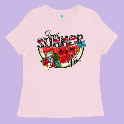 Sweet Summer Time Ladies Tee Designed By Sublimationcraftshop