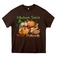 Chocolate Brown whatever spices your pumpkin Heavy Core Tee - BundleAndBundleShop