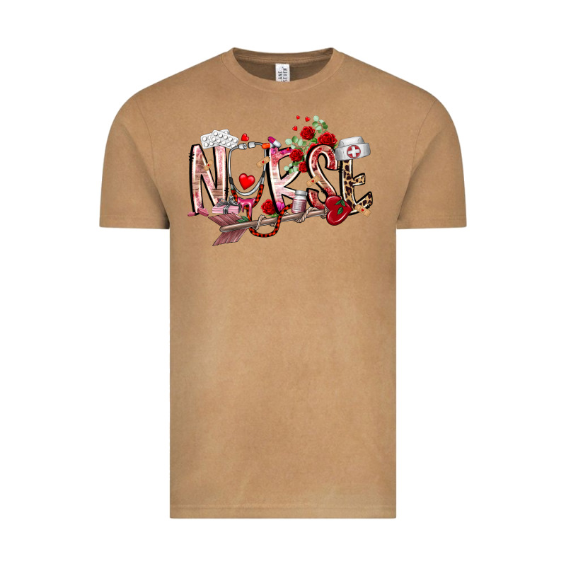 Nurse Valentines Day Vintage Tee by RacoonDesign | Teevron