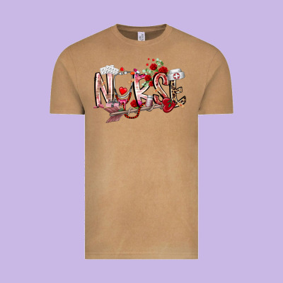 Nurse Valentines Day Vintage Tee Designed By Racoondesign