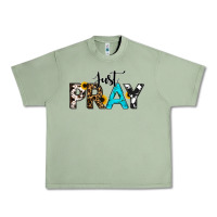 Oil Green Just Pray Urban Heavy Tee - RanaPortraitStore