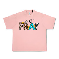 Salmon Just Pray Urban Heavy Tee - RanaPortraitStore