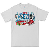 Dove Grey It's Freezing Season Premium Tee - CowhideDigitalArt
