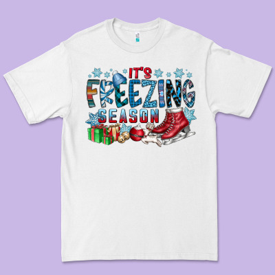 It's Freezing Season Premium Tee Designed By Cowhidedigitalart