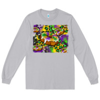 Moon Dust mardi gras cake glitterleopard and cowhide background Long Sleeve Tee - Artiststas