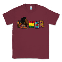 Burgundy power juneteenth Classic Tee - FaDigitalArtStudio