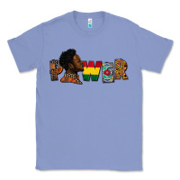 Colony Blue power juneteenth Classic Tee - FaDigitalArtStudio