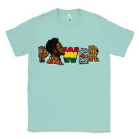 Seafoam power juneteenth Classic Tee - FaDigitalArtStudio