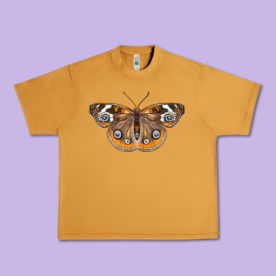 Common Buckeye Butterfly Urban Heavy Tee Designed By Lillyallendesigns