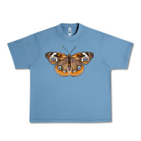 Pebble Blue Common Buckeye Butterfly Urban Heavy Tee - LillyAllenDesigns