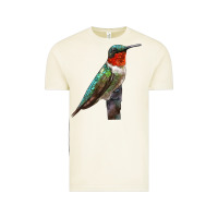 Vintage Arctic Ruby Throated Hummingbird Bird Vintage Tee - LillyAllenDesigns