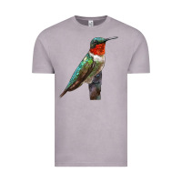 Vintage Zinc Ruby Throated Hummingbird Bird Vintage Tee - LillyAllenDesigns