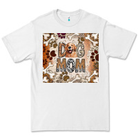 White Dog Mom Premium Tee - CowhideDigitalArt