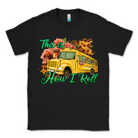 Black This is How I Roll Woman Bus Driver Classic Tee - Jasminsmagicworld