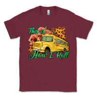 Burgundy This is How I Roll Woman Bus Driver Classic Tee - Jasminsmagicworld