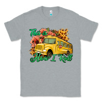 Heather Grey This is How I Roll Woman Bus Driver Classic Tee - Jasminsmagicworld