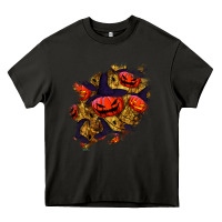 Asphalt halloween pumpkin patch  2 Heavy Core Tee - BundleAndBundleShop