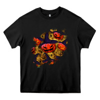 Black halloween pumpkin patch  2 Heavy Core Tee - BundleAndBundleShop