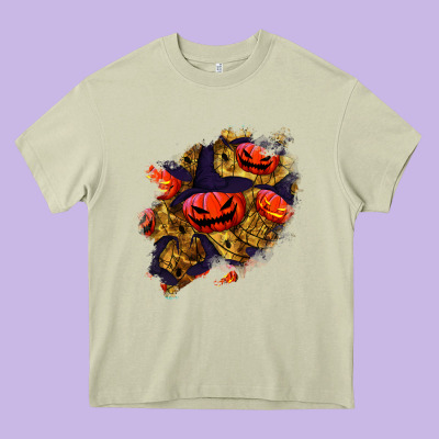 Halloween Pumpkin Patch  2 Heavy Core Tee Designed By Bundleandbundleshop