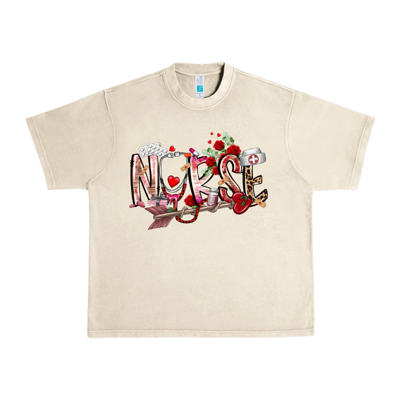 Nurse Valentines Day Urban Heavy Tee by RacoonDesign | Teevron