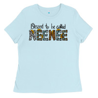Baby Blue blessed to be called neenee Ladies Tee - CowhideDigitalArt