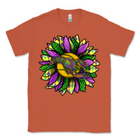 Copper Mardi Gras Sunflower With Crawfish Classic Tee - BundleAndBundleShop