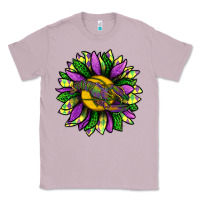 Lilac Mardi Gras Sunflower With Crawfish Classic Tee - BundleAndBundleShop
