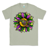 Matcha Mardi Gras Sunflower With Crawfish Classic Tee - BundleAndBundleShop