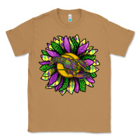 Toasted Coconut Mardi Gras Sunflower With Crawfish Classic Tee - BundleAndBundleShop