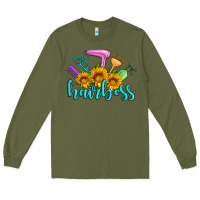 Army Green hairboss western sunflowers hairdresser Long Sleeve Tee - Artiststas