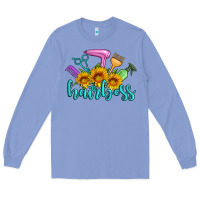 Hairboss Western Sunflowers Hairdresser Long Sleeve Tee | Teevron