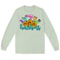 Matcha hairboss western sunflowers hairdresser Long Sleeve Tee - Artiststas