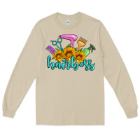 Mushroom hairboss western sunflowers hairdresser Long Sleeve Tee - Artiststas