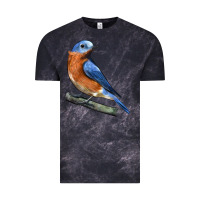 Cloud Black Eastern Bluebird Vintage Tee - LillyAllenDesigns