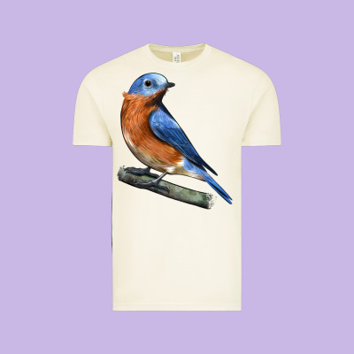 Eastern Bluebird Vintage Tee Designed By Lillyallendesigns